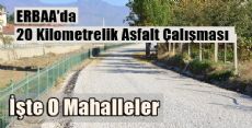 Erbaa Belediyesinden 20 Km Asfalt Daha