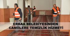 Erbaa Camiilerine Belediyeden Temizlik Hizmeti