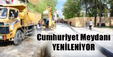 Erbaa Cumhuriyet Meydanı YENİLENİYOR