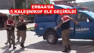 Erbaa'da 5 Kaleşnikof Silah Ele Geçirildi