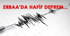 Erbaa'da Hafif Deprem