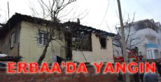 Erbaa'da İki Katlı Ahşap Binada Yangın