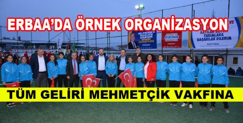 Erbaa'da Mehmetçik Halı Saha Turnuvası