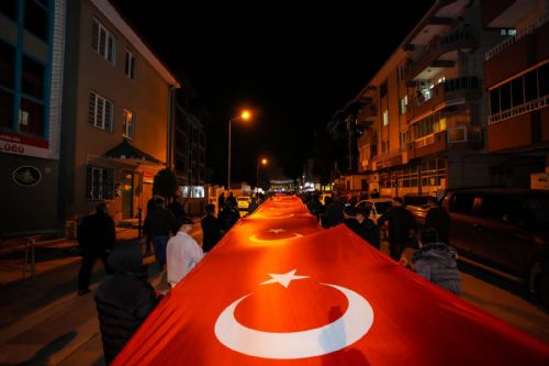 Erbaa'da Şehitleri Anma ve Saygı Yürüyüşü