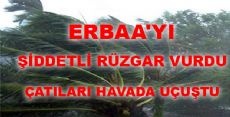 Erbaa'da Şiddetli Rüzgar