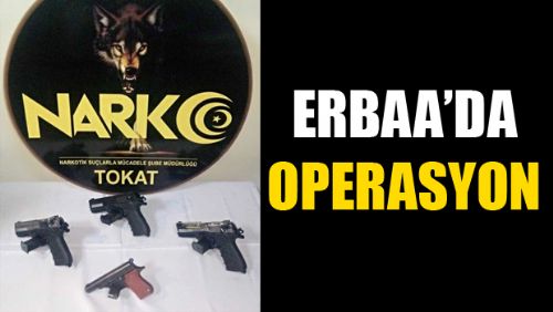 Erbaa'da Silah Kaçakçılığı Operasyonu