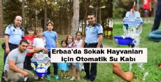 Erbaa'da Sokak Hayvanları için Otomatik Su Kabı