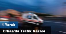 Erbaa'da Trafik Kazası: 1 Yaralı