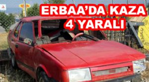 Erbaa'da Trafik Kazası: 4 Yaralı