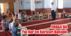 Erbaa'da Yaz Kur'an Kursu Heyecanı Başladı