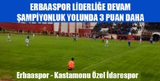 Erbaaspor 3 - 0 Kastamonu Özel İdarespor