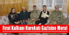 Fırat Kalkanı Harekatı Gazisine Moral