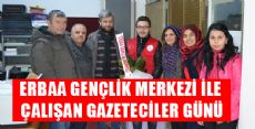 GENÇLİK MERKEZİNDEN GAZETECİLER GÜNÜ ZİYARETİ