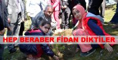 Hatıra Ormanına Fidan Diktiler