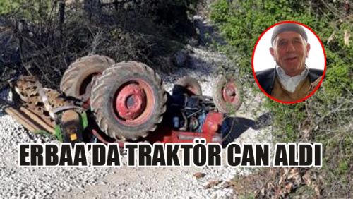 İVERÖNÜ KÖYÜNDEN KAVALCIK KÖYÜNE GİDEN TRAKTÖR DEVRİLDİ