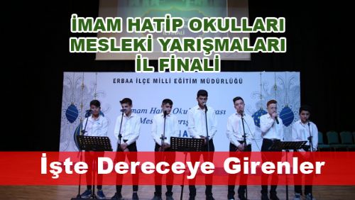 İmam Hatip Okulları Arası Mesleki Yarışmaları İl Finali Ödül Töreni Erbaa'da Yapıldı