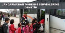 Jandarma Servis Otobüslerini Denetledi