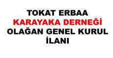 KARAYAKA DERNEĞİ OLAGAN GENEL KURULA DAVET