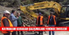 KAYMAKAM O YOLDA İNCELEMELERDE BULUNDU