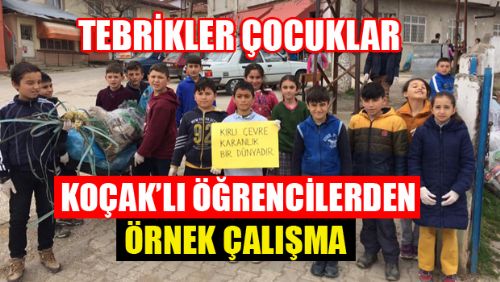 KOÇAK İLKÖĞRETİM OKULU NEVRUZ'U VE ORMAN HAFTASINI TEMİZ BİR MESAJ VEREREK KARŞILADI