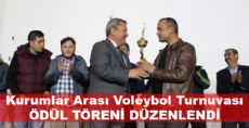 Kurumlar Arası Voleybol Turnuvası Ödül Töreni Yapıldı
