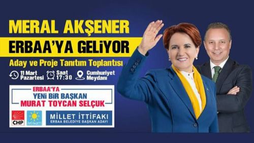 MERAL AKŞENER ERBAA'YA GELİYOR