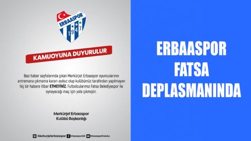 MERKÜR JET ERBAASPOR FATSA DEPLASMANINDA