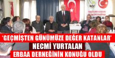 NECMİ YURTALAN ERBAA KÜLTÜR VE DAYANIŞMA DERNEĞİNE KONUK OLDU