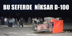 NİKSAR'da Otomobille Traktör Çarpıştı