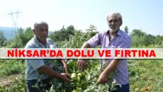 Niksar'da Dolu Ve Yağış