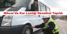 Niksar'da Kar Lastiği Denetimi Yapıldı