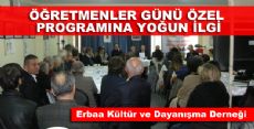 ÖĞRETMENLER GÜNÜ ÖZEL PROGRAMI