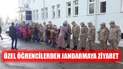 ÖZEL ÖĞRENCİLERDEN JANDARMAYA ZİYARET