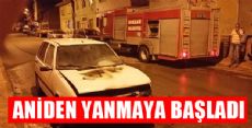 Otomobil Bir Anda Yanmaya Başladı