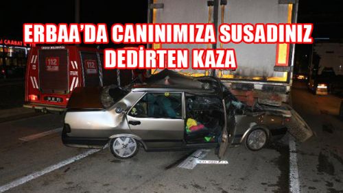 Otomobil, TIR'ı Biçmeye Çalıştı Ama Olmadı