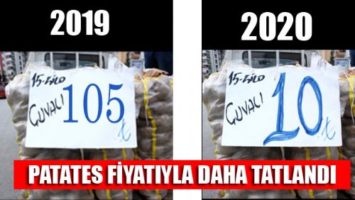 Patatesin kilosu 7 liradan 70 kuruşa düştü!