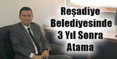 Reşadiye Başkan Yardımcılığına 3 Yıl Sonra Atama