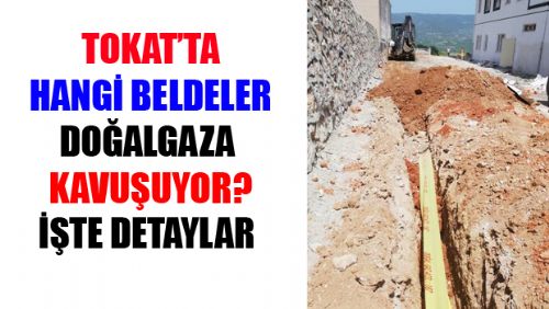 TOKAT'TA HANGİ BELDELER DOĞALGAZA KAVUŞUYOR?