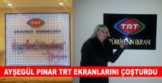 TRT EKRANLARI AYŞEGÜL PINAR'LA ÇOŞTU