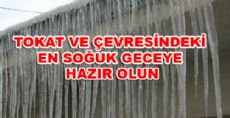 Tokat Bu Gece Donacak