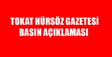 Tokat Hürsöz Gazetesi Basın Açıklaması