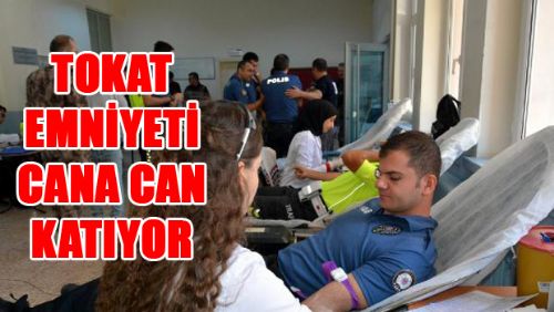 Tokat Polisinden Kızılay'a  Kan Bağışı