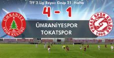 Tokatspor - Ümraniyespor üzücü sonuç.