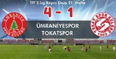 Tokatspor - Ümraniyespor üzücü sonuç.