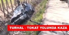 Turhal Tokat Yolunda Kaza