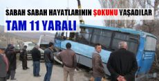 Turhal'da Minibüsle Otomobil Çarpıştı