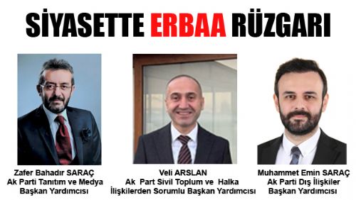 AK PARTİDE ERBAA'LI HEMŞEHRİLERİMİZE YENİ GÖREV