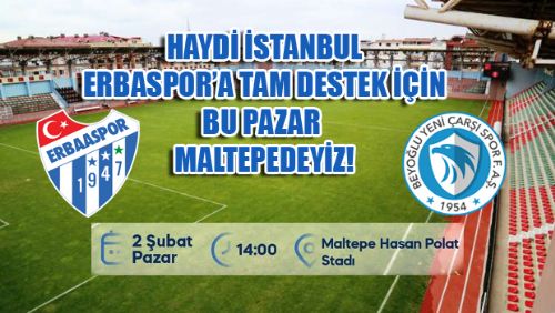 MERKÜR JET ERBAASPOR BU PAZAR İSTANBUL DEPLASMANINDA HAYDİ MAÇA...