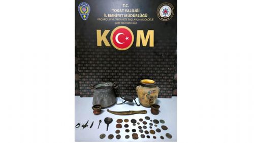 Tokat'ta tarihi eser operasyonu